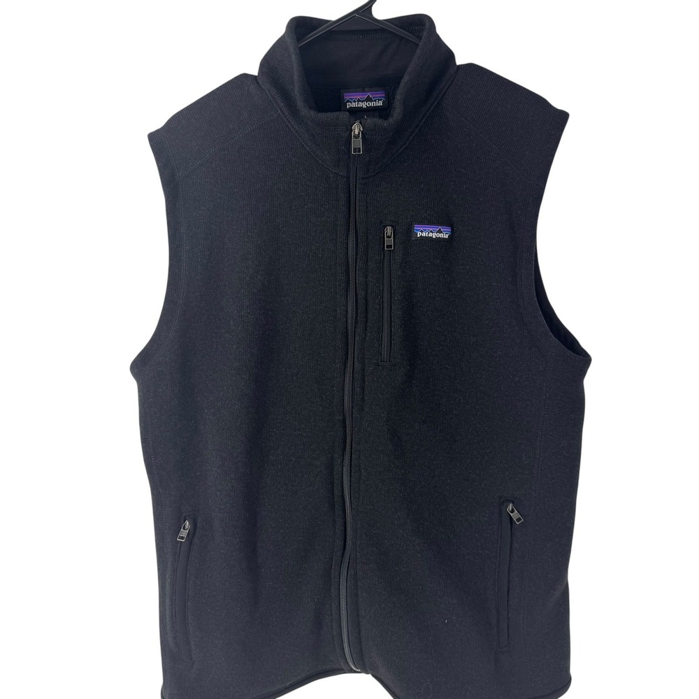 Patagonia Better Sweater Vest Mens Large Black Full Zip Fleece 25882 Outdoor - Picture 3 of 11
